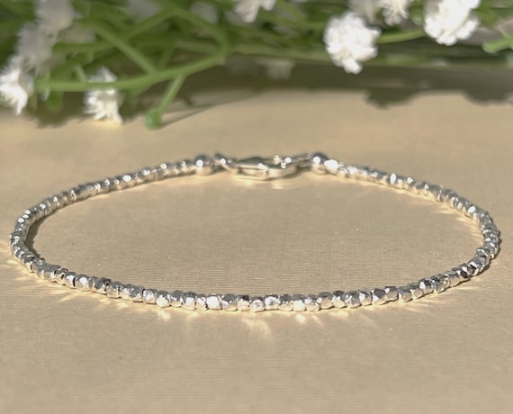 Karen Hill Silver Bracelet, 1.7 Mm Beads, Sterling Silver