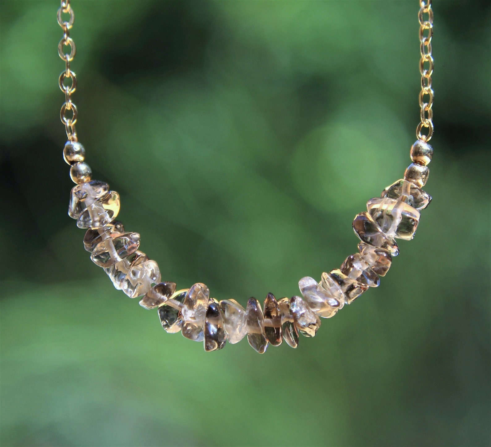 Raw Topaz Necklace November Birthstone Topaz Rough Necklace Etsy