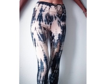 Monty goes Hong Kong/ Snake Leggings/ Tie Dye Yoga Leggings/  Yoga Leggings/ high waist leggings