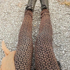 Brown Leggings/Tribal Leggings/Yoga leggings/Tie dye Leggings/ Goa leggings/Festival Leggings/Geometric Leggings/ Puzzle pattern leggings