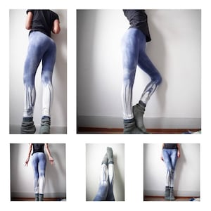 Sustainable yoga Leggings I Yoga Leggings I Aquarell dyed Leggings I Custom Leggings I XX long Leggings I Purple Leggings I Tie dye Leggings