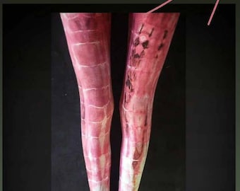 Ethically made, ROCK BARBIE, Super soft-  Yoga Leggings, tie dye, batik leggings, tie dye leggings