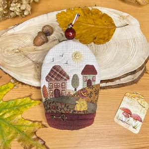 Japanese Patchwork Fabric Key Holder, Quilted Key Holder, Patchwork Key ...