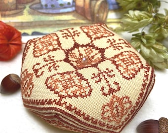 Biscornu Pincushion Cross Stitch Pattern (PDF Download)