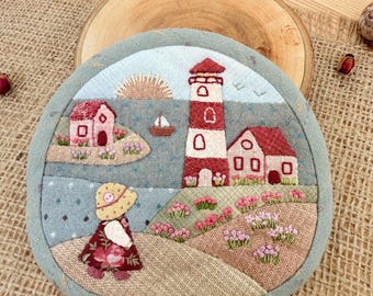 Patchwork purse,quilted small pouch, Coin Purse, zipper pouch,  Headphone case, quilted wallet, card holder