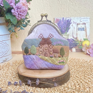 Handmade Patchwork Clasp Pouch: Quilted Japanese Cotton Coin Purse