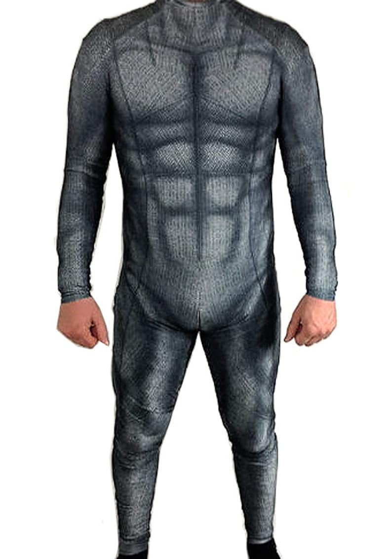 Batman bodysuit with padded muscle suit Etsy