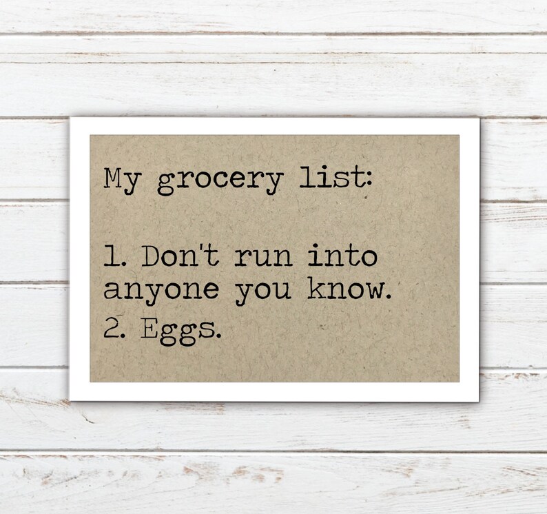 Grocery list funny gift for moms kitchen refrigerator Etsy