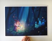 Moonlight Friend DIN A4 Fine Art print