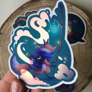 Magic Mirror Sticker Sticker Magic Friends Holographic Mirror Sparkle Kraft - Etsy