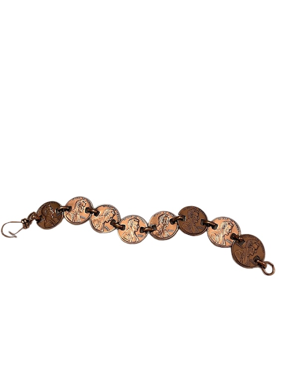 Copper penny bracelet