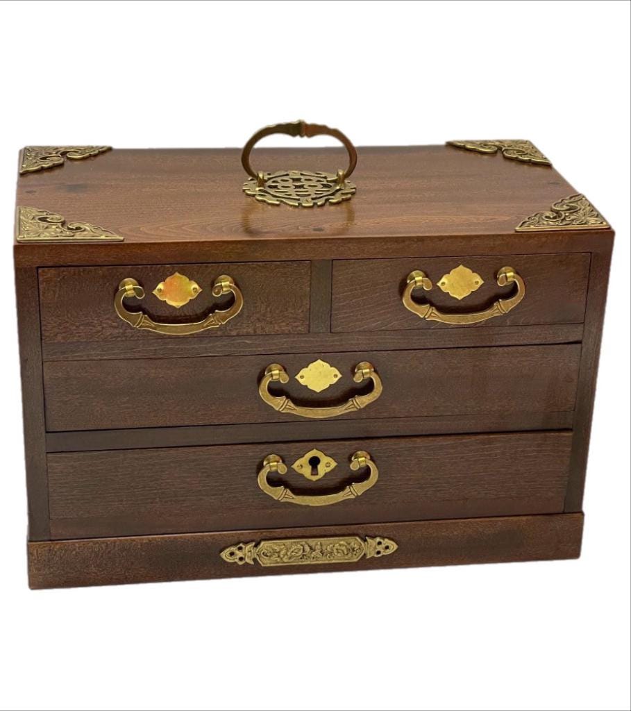 Tansu Jewelry Box - Etsy