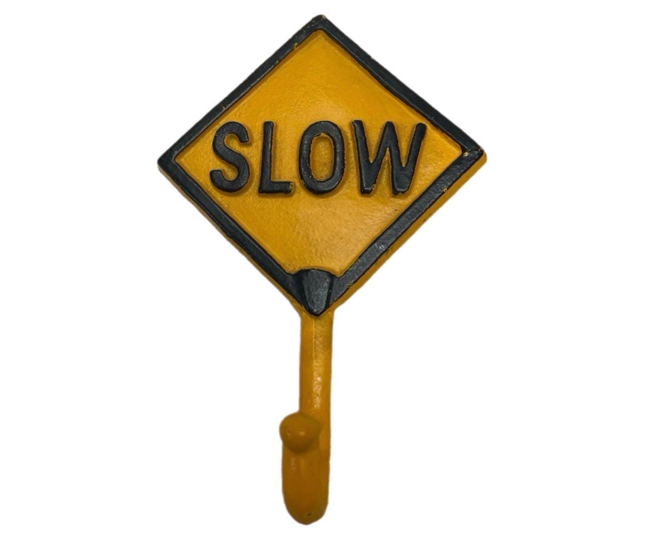 Vintage Traffic Sign Slow - Etsy