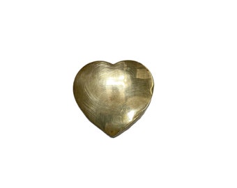 Brass heart trinket box