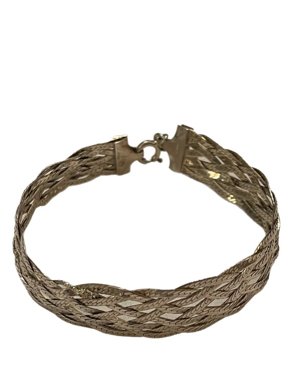 Sterling braided bracelet - image 1