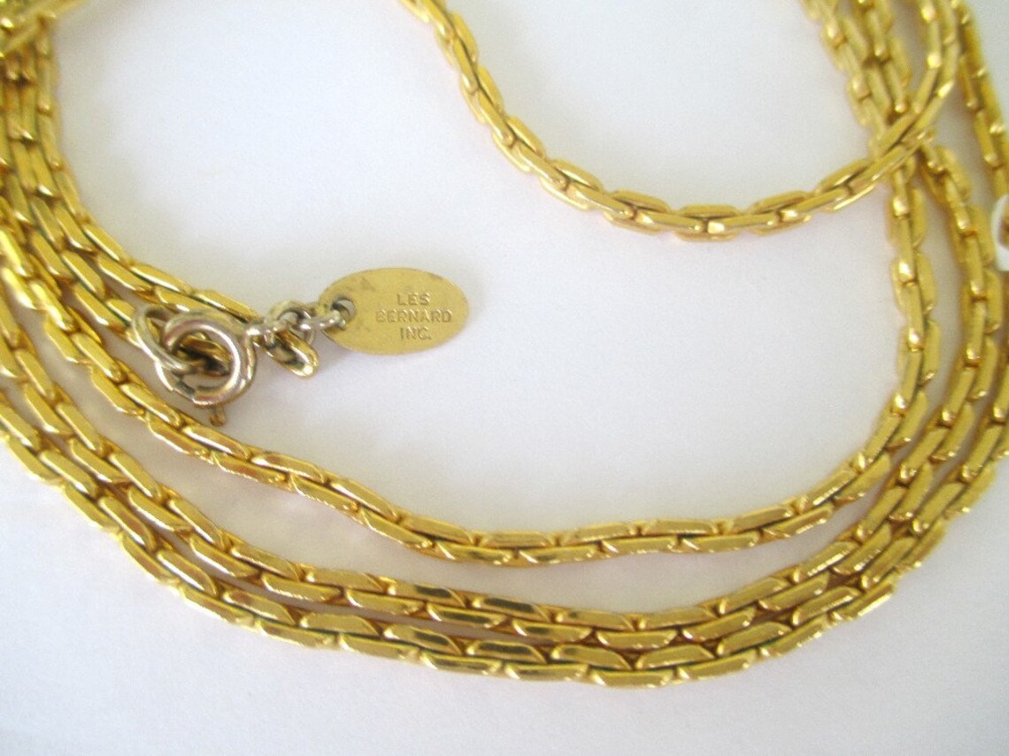 Les Bernard Chain Necklace Long 42 Chain Wear Single | Etsy