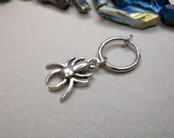 10Pcs. Tibetan Silver SPIDER In Web HALLOWEEN Charms Pendants Ear Drops - Foto 2