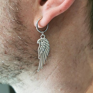 Silver Wing Clip-on Earring: Non Pierced Amulet