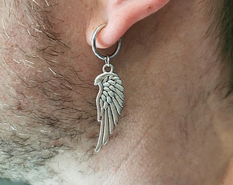 Silver Wing Clip-on Earring: Non Pierced Amulet