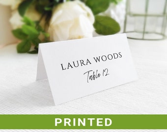 Printed place cards wedding, Folded escort cards printed  ds wedding