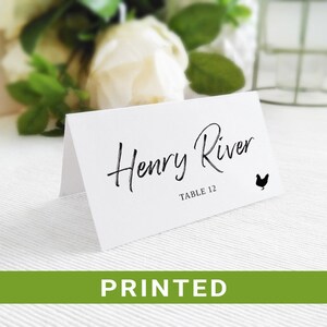 FAST TURNAROUND - Wedding place cards personalized Table seating cards Custom tent cards  Wedding name card Folded guest names tags