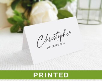 Cheap wedding place cards  Personalized place cards with fold  Table name cards PRINTED  Name place cards  Wedding seating card