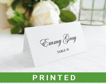 Place cards printed   Wedding name cards   Wedding place names   Personalized place cards with fold   Table name cards   Name place cards