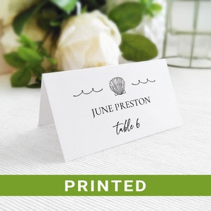 Tropical Wedding Place Cards With Names PRINTED Table Name Cards With ...