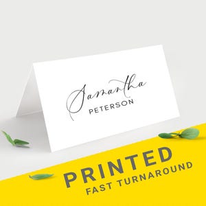 Seating placecards wedding   Table place card   Wedding name place cards   Name card printing   Guest placements printed