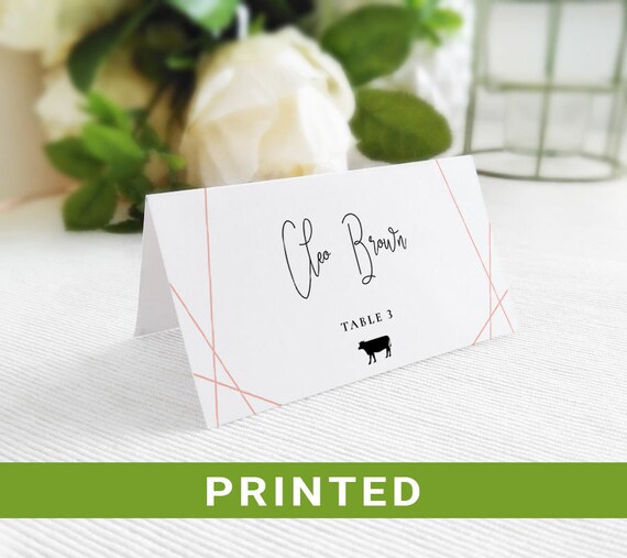 Personalized wedding table cards discount