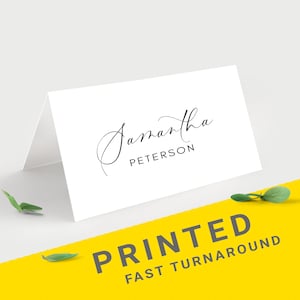 Wedding place cards   Custom seating cards with guest names   Table name card   Name place cards   Folded place cards wedding