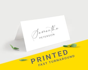 Wedding place cards   Custom seating cards with guest names   Table name card   Name place cards   Folded place cards wedding