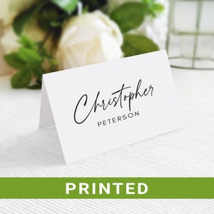Printed Wedding Place Cards Personalized
