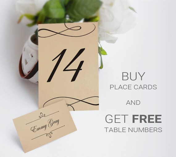 custom place cards free gift table number cards printed on etsy buy place cards