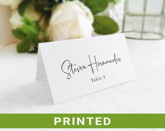 Classic place names cards, Table seating cards personalized