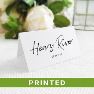 Wedding table name cards printed   Seating place cards   Personalized place cards with meal choice icons    Wedding name place cards