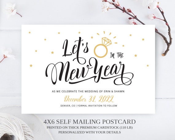Simple Save the Date Postcards - LemonWedding