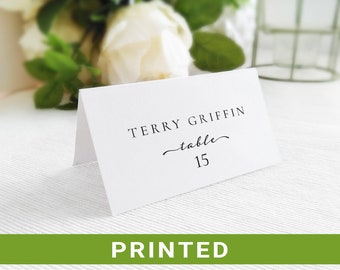 Seating placement cards, Personalized place cards for wedding PRINTED