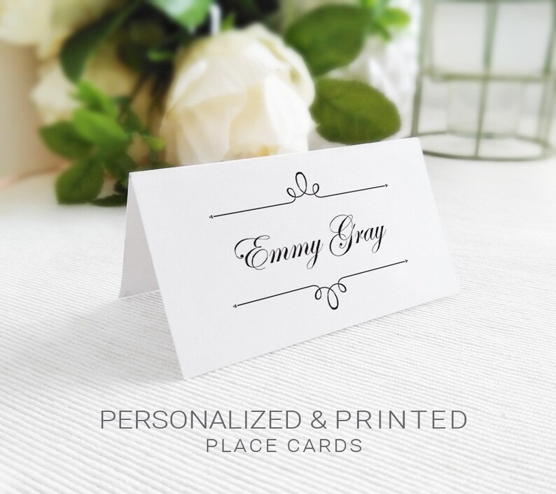 Printed Bridal Shower Place Cards Wedding Seating Image 0