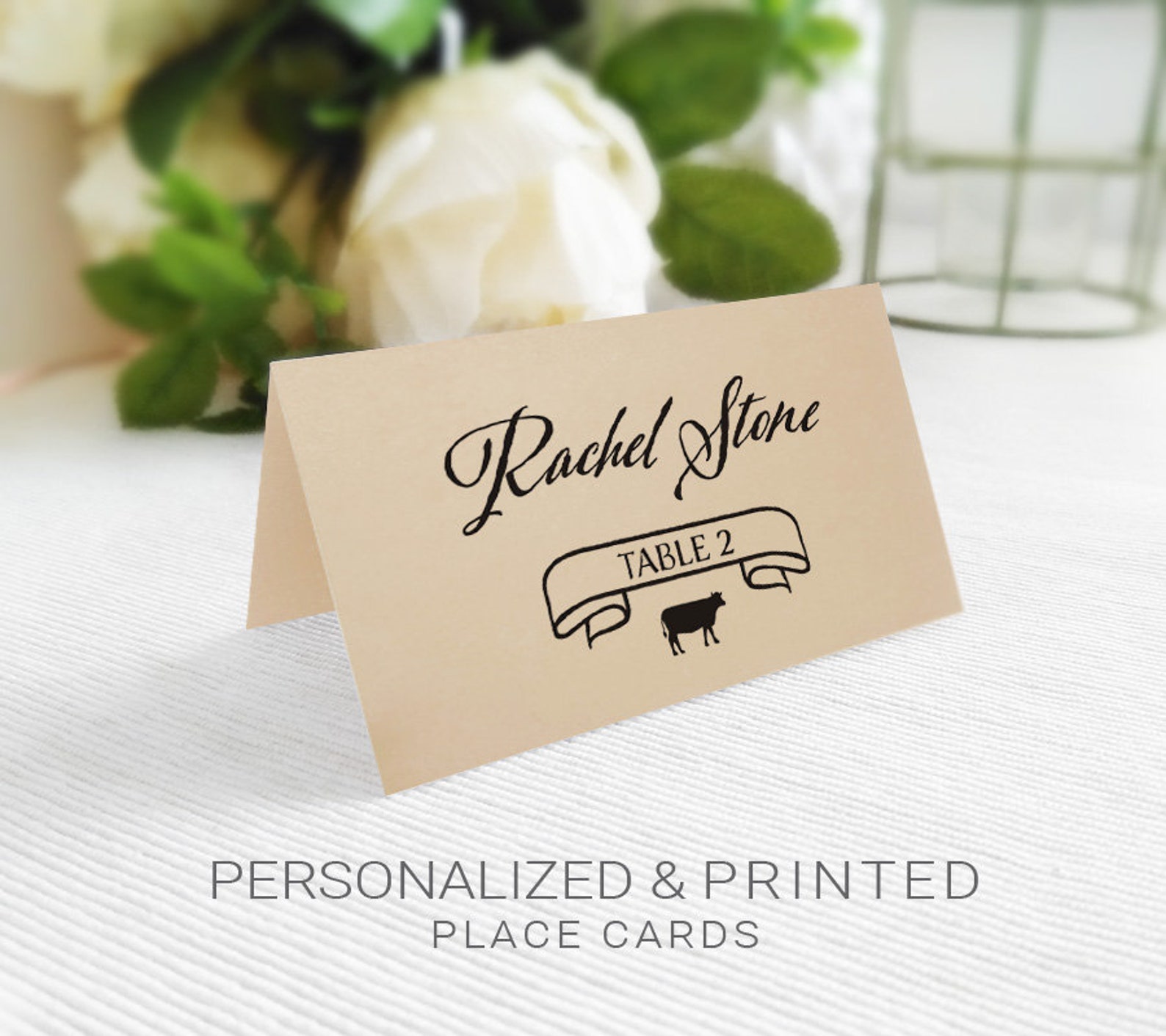 Cartes de mariage personnalisées Cartes de place de table Etsy