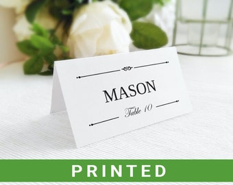 Escort card   Place cards wedding   Folded place names   Seating cards wedding   Table name cards   Name place cards