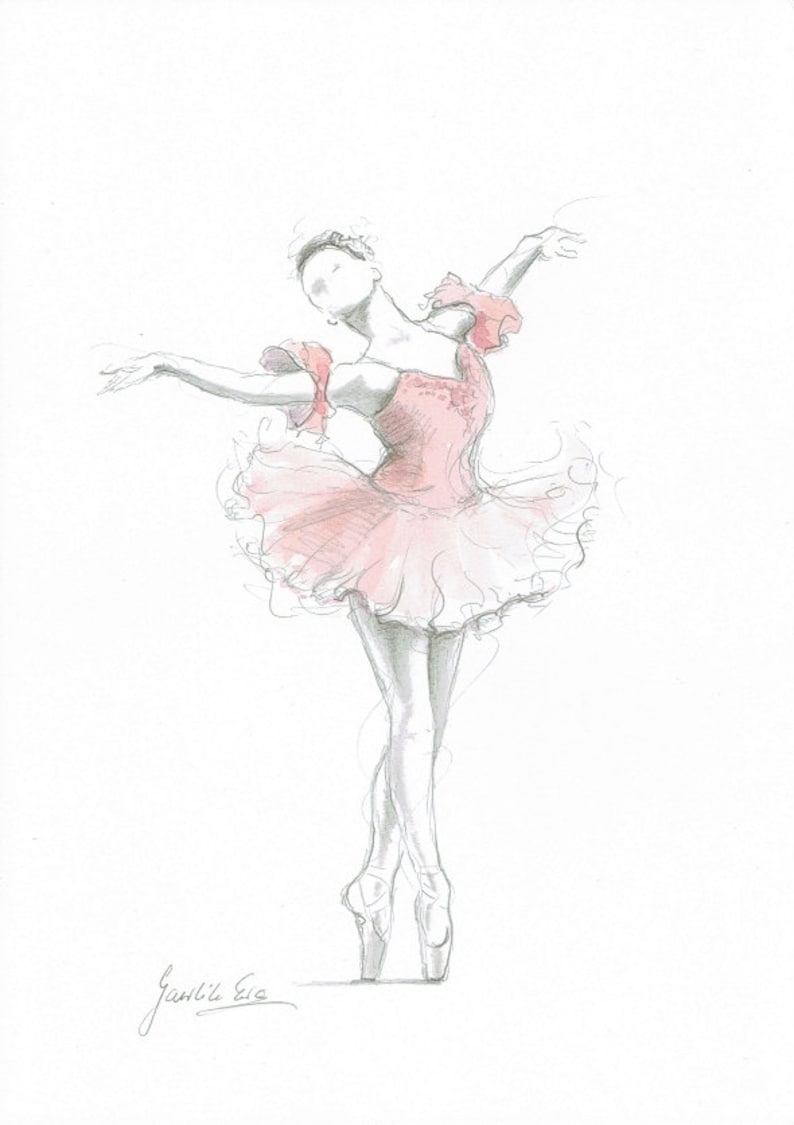 Детский рисунок балерины