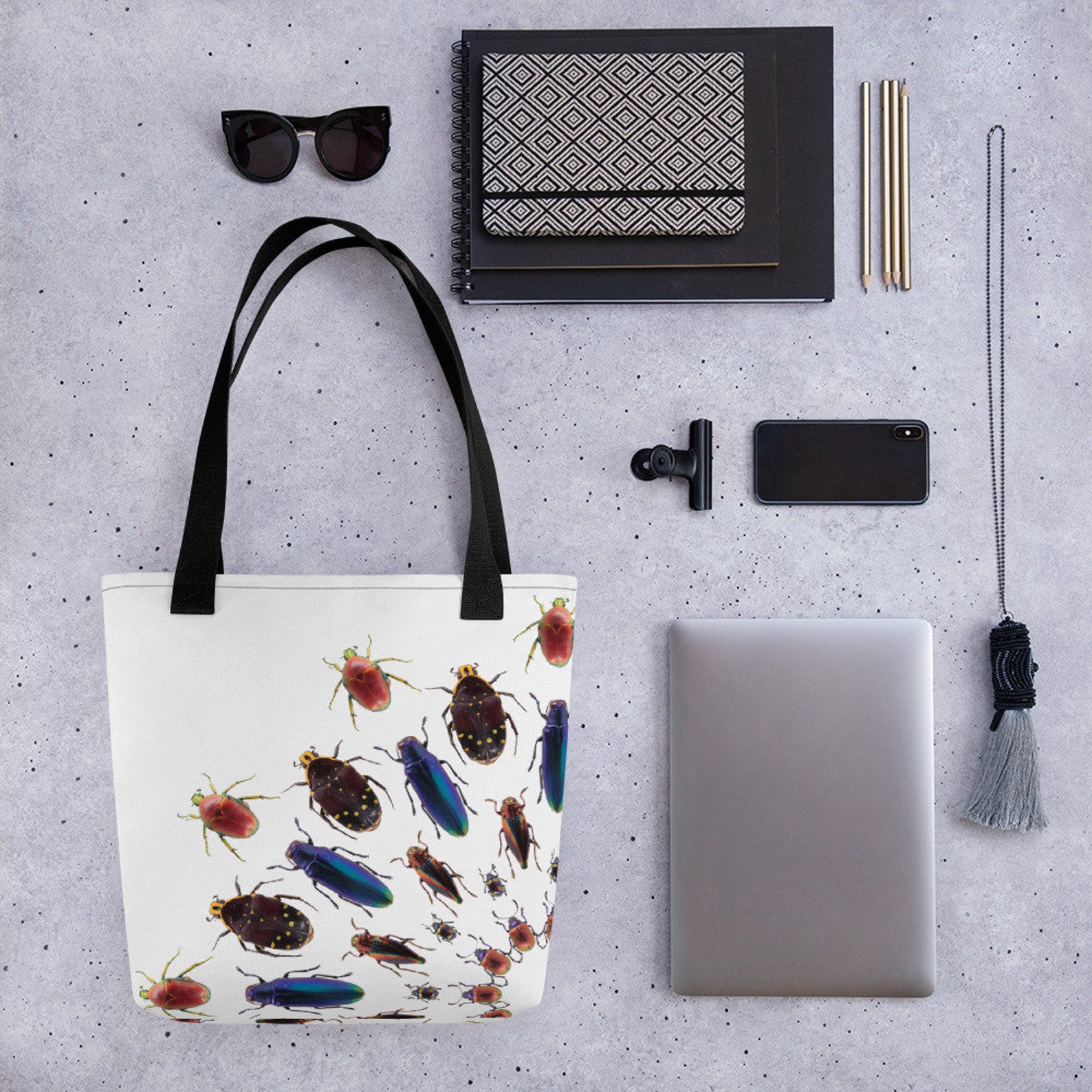 Exotic Bugs Tote bag Insect Shoulder Bag Bug Print Bug Etsy