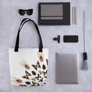 Exotic Bugs Tote bag, Insect Shoulder Bag, Bug Print, Bug Gifts , Reusable Bag , Material Shopping Bag