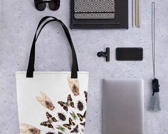 Exotische Bugs Tote bag, Insect Schoudertas, Bug Print, Bug Geschenken, Herbruikbare Tas, Materiaal Shopping Bag