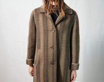 RARE PIECE I Vintage llama wool coat I long coat I oversized women's coat I Winter coat