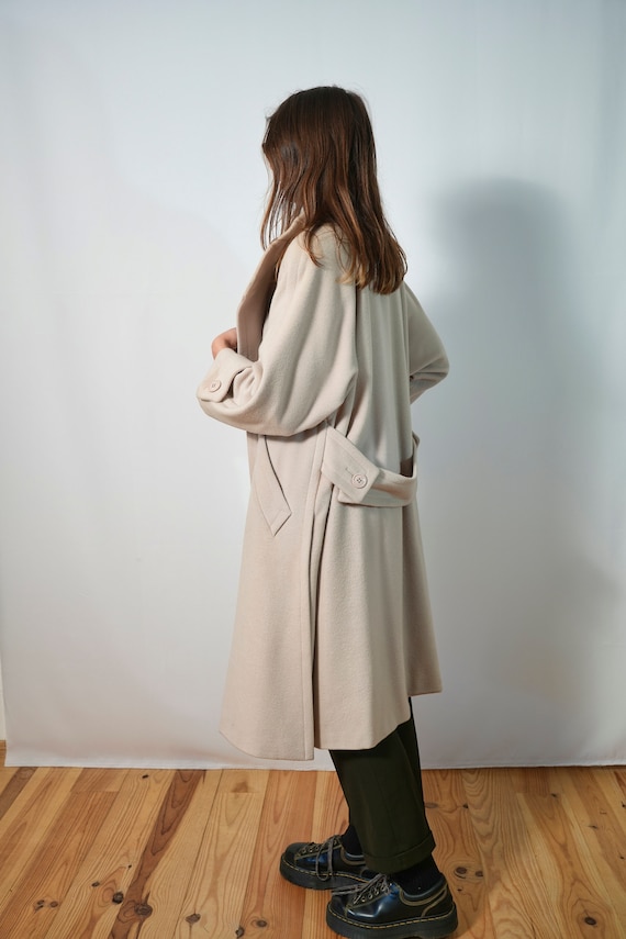 PIECE RARE Cachemire et laine manteau long I manteau beige femme