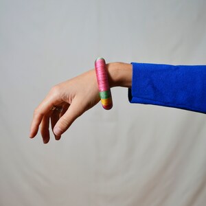 Multicolored vintage bracelet I Rigid bracelet I Bracelet for her I Gift for her