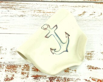 Anchor Draining Soap Dish or Pot Scrubber Holder.