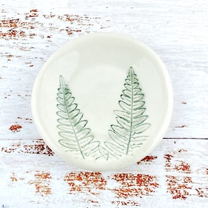 Fern Tea Bag Rest or Coffee Spoon Holder